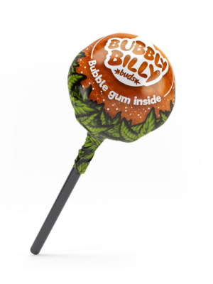 CBD Леденцы Bubbly Billy Buds со вкусом сорта Peach Fuzz 5шт Фото 2