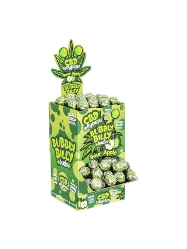 Lollipop Candy Bubbly Billy Buds CBD Sour Apple (10mg) Lollipop Candy Bubbly Billy Buds CBD Sour Apple (10mg)