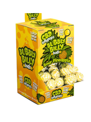 Lolipop Candy Bubbly Billy Buds CBD Sour Pineapple (10mg) 1pc Фото 2 Lolipop Candy Bubbly Billy Buds CBD Sour Pineapple (10mg) 1pc Фото 2