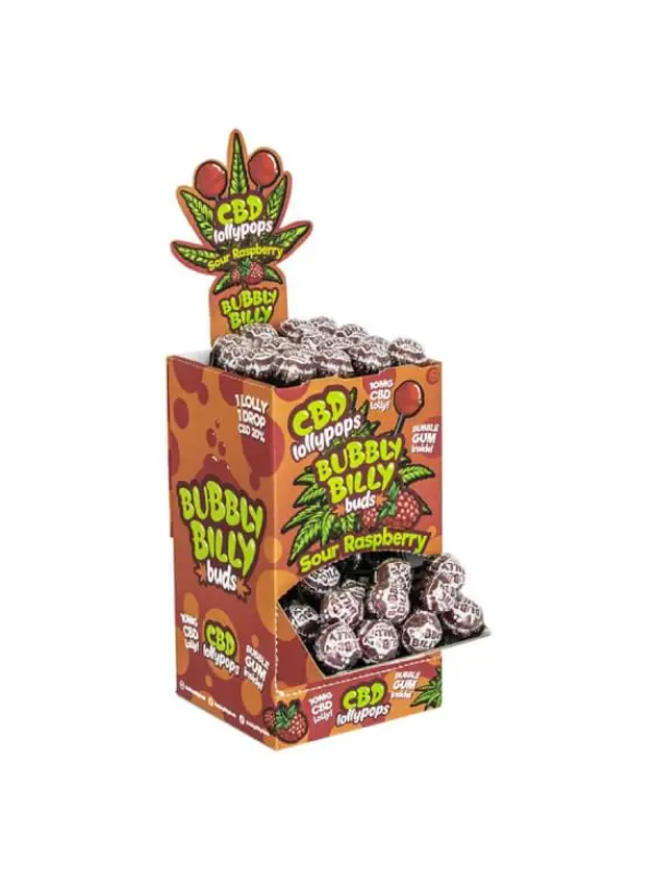 Чупа-чупс Bubbly Billy Buds CBD Sour Raspberry (10мг) 1шт Чупа-чупс Bubbly Billy Buds CBD Sour Raspberry (10мг) 1шт