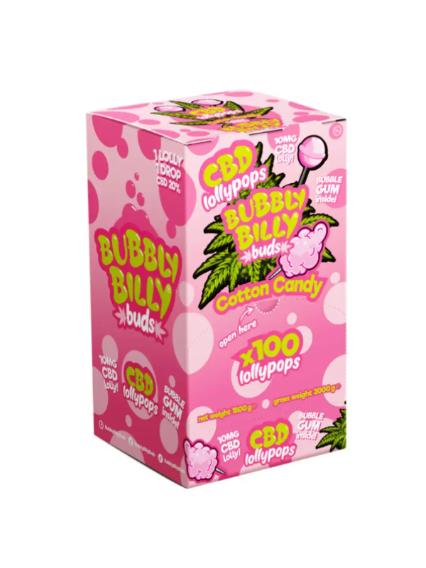 Чупа-чупс Bubbly Billy Buds CBD Cotton Candy (10мг) 1шт Фото 2 Чупа-чупс Bubbly Billy Buds CBD Cotton Candy (10мг) 1шт Фото 2