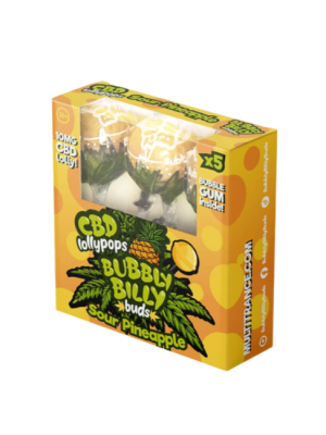 CBD Леденцы Bubbly Billy Buds со вкусом сорта Sour Pineapple 5шт Фото 1