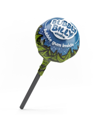 CBD Леденцы Bubbly Billy Buds со вкусом сорта Blue Raspberry 5шт Фото 2