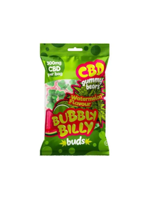 Желейные конфеты мишки Bubbly Billy Buds CBD со вкусом Арбуза (300мг) Фото 1