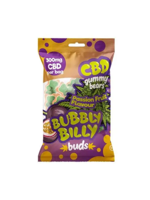 Желейные конфеты мишки Bubbly Billy Buds CBD со вкусом Маракуйя (300мг) Фото 1