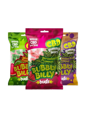 Желейные конфеты мишки Bubbly Billy Buds CBD со вкусом Клубника (300мг) Фото 2