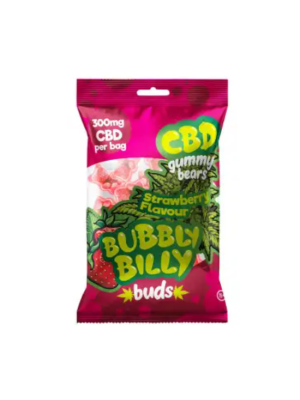 Желейные конфеты мишки Bubbly Billy Buds CBD со вкусом Клубника (300мг) Фото 1