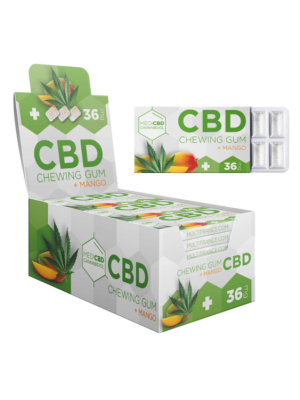 Жевательная резинка MediCBD со вкусом манго, каннабиса и КБД (36мг) Фото 1
