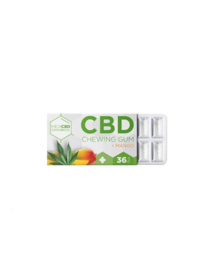Жевательная резинка MediCBD со вкусом манго, каннабиса и КБД (36мг) Фото 2