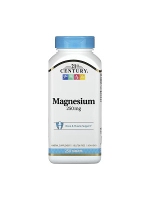 21st Century Magnesium 250 mg - magnesium oxide, 250 tablets Фото 2