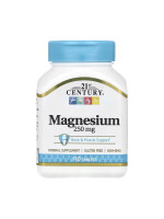 21st Century Magnesium 250 mg - magnesium tablets for bones and muscles, 110 tablets Фото 1