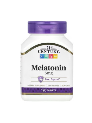 21st Century Melatonin 5 mg - Мелатонин 5 мг, 120 таблеток Фото 2