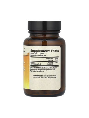 Dr. Mercola Liposomal Vitamin D3 - ліпосомальний вітамін D3 10000 МО, 90 капсул Фото 2