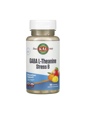 KAL GABA L-Theanine Stress B - GABA and L-theanine, 100 lozenges Фото 1