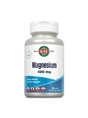 KAL Magnesium One Daily 500mg - Магний комплекс (цитрат, таурат, оксид, оротат), 60 таблеток Фото 2