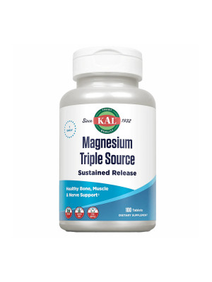 KAL Magnesium Sustained Release Triple Source 500mg - 100 tablets Фото 1