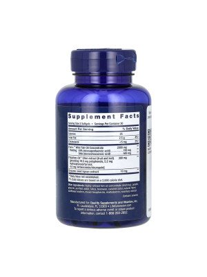 Life Extension Super Omega-3 EPA/DHA Fish Oil Sesame Lignans & Olive Extract – омега-3 рыбий жир с лигнанами кунжута и экстрактом масла, 60 капсул Фото 2