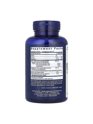 Life Extension Super Omega-3 Plus EPA/DHA – омега-3 с крилем, астаксантином и экстрактом масла, 120 капсул Фото 2
