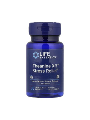 Life Extension Theanine XR Stress Relief - Л-теанин удлиненного высвобождения, 30 вегетарианских таблеток Фото 2