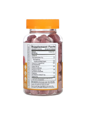 Lifeable Calcium Magnesium + Vitamin D Adult - calcium, magnesium and vitamin D3, 90 chewable candies Фото 2