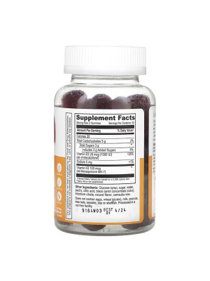 Lifeable Vitamin D3 + K2 Adult - вітамін D3 з K2 у жувальних цукерках, 60 шт Фото 2