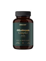 Mind Shi 4Mushroom Complex 1000 мг – комплекс грибов адаптогенов, 60 веганских капсул. Фото 1