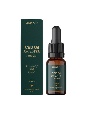 Mind Shi CBD Oil Isolate 2000 mg Orange - CBD масло изолят 10 мл Фото 2