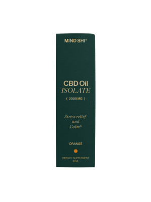 Mind Shi CBD Oil Isolate 2000 mg Orange - CBD масло изолят 10 мл Фото 2