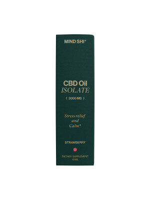 Mind Shi CBD Oil Isolate 2000 mg Strawberry - CBD масло изолят с клубничным вкусом, 10 мл Фото 2