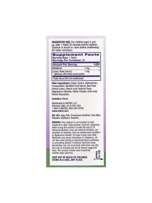 NATROL Kids Melatonin – мелатонин для детей 1 мг, 30 таблеток Фото 2