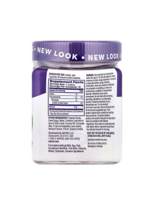 NATROL Melatonin 5mg - жевательные конфеты с мелатонином со вкусом клубники, 90 шт. Фото 2