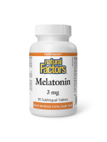 Natural Factors Melatonin – Мелатонин 3 мг, 90 жевательных таблеток Фото 1