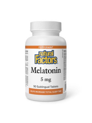 Natural Factors Melatonin – Мелатонин 5 мг, 90 таблеток Фото 1