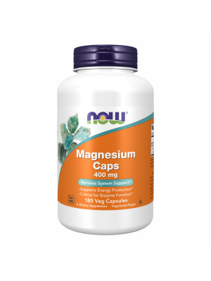 Now Foods Magnesium 400mg - 180 vcaps Фото 1