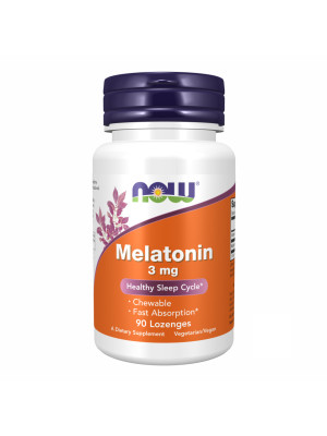 Now Foods Melatonin 3mg - 90 Chewable Tablets Фото 1