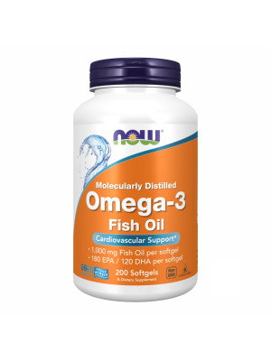 Now Foods Omega-3 1000mg - 200 softgels Фото 1