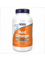 Now Foods Red Omega – омега-3 комплекс с коэнзимом Q10 и красным дрожжевым рисом, 180 капсул Фото 1