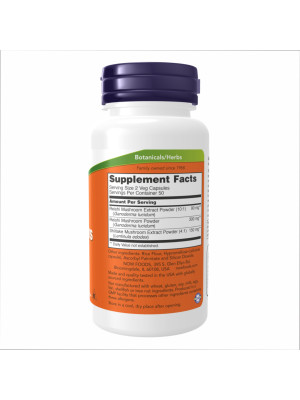 Now Foods Rei-Shi Mushrooms - гриб рейші 270 мг, 100 вегетаріанських капсул Фото 2