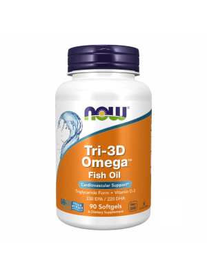 Now Foods Tri-3D Omega - 90 капсул Фото 1
