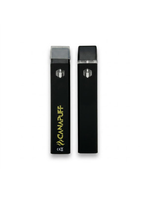 Canapuff 1ml Empty Disposable Vape Pen (Black with Logo) Фото 1
