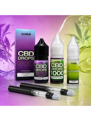 CBD Components Set: CBD Drops 300 + CBD Boost + Glycerin Base Фото 1