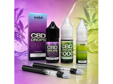 RestLab Components Set: сравнение Drops 300, Glycerin Base и CBD Boost - как собрать нужную конфигурацию