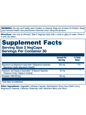 Solaray Magnesium & Potassium Asporotate - 60 vcaps Фото 2