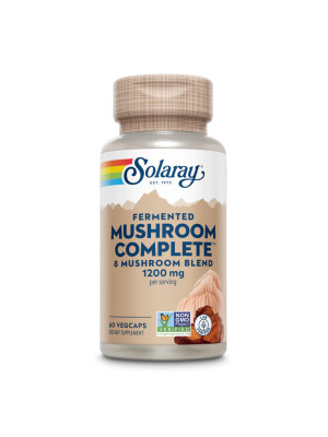 Solaray Org Grown Mushroom Complete 1200mg – комплекс грибов, 60 вегетарианских капсул Фото 2