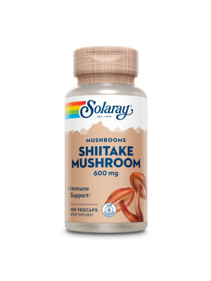 Solaray Shiitake Mushroom – экстракт гриба шиитаке 600 мг, 100 капсул Фото 2