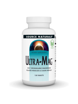 Source Naturals Ultra-Mag Magnesium Complex – комплекс магния (аспартат, цитрат, оротат), 120 капсул Фото 2