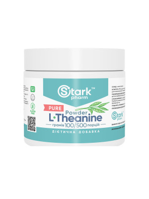 Stark Pharm L-Theanine - L-theanine powder, 100 g (500 servings) Фото 1