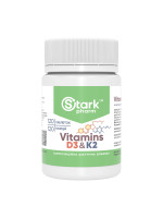 Stark Pharm Vitamin D3&K2 - витамин D3 2000 МЕ с витамином K2 (MK-7), 120 таблеток Фото 1