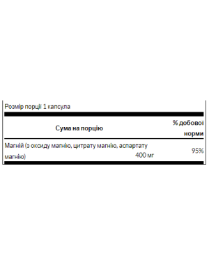 Swanson Triple Magnesium Complex - 100 Capsules Фото 2