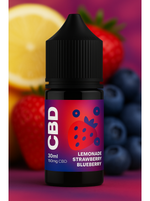CBD Vape Liquid - Lemonade Strawberry Blueberry (30ml) Фото 1